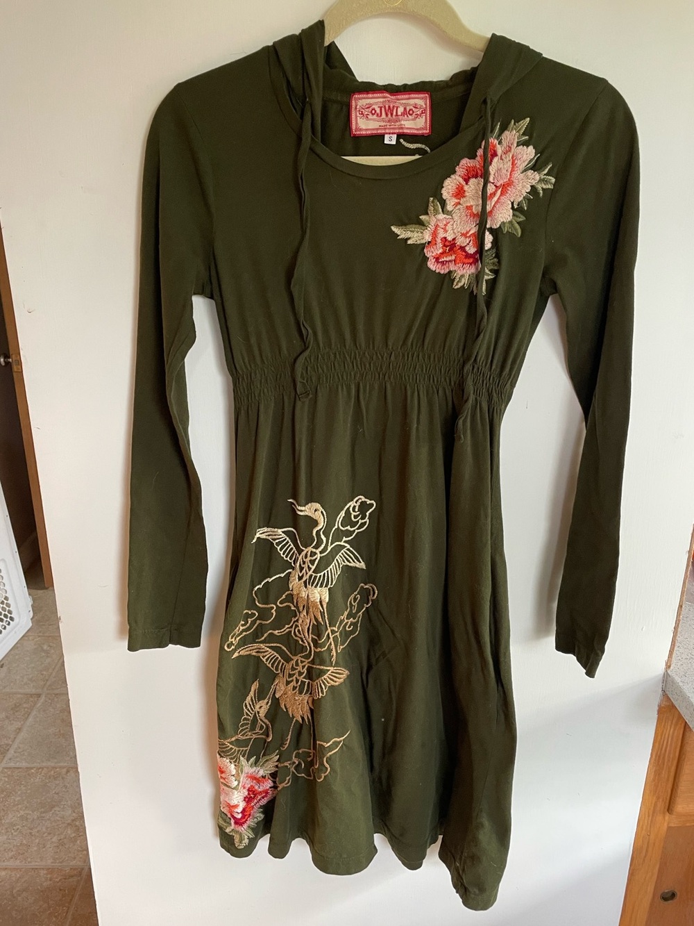 Johnny Was Hooded Embroidered Dress. Sz S